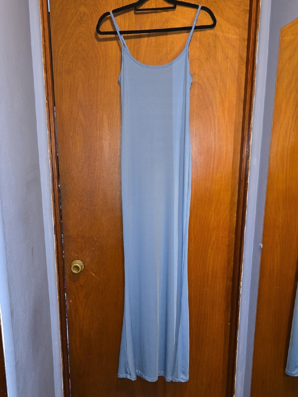 Light Blue Slip Maxi Dress - Brand